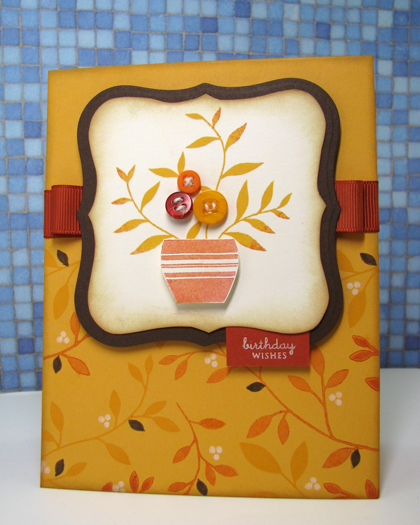 Blooming button bits Birthday
