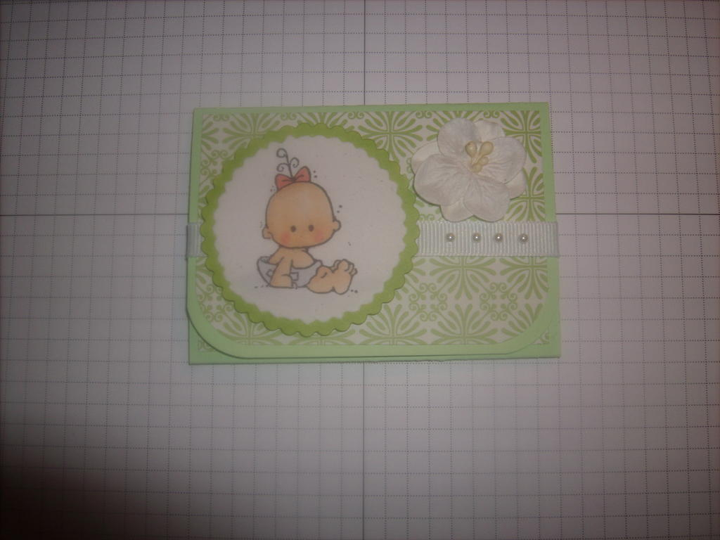 Baby gift card holder