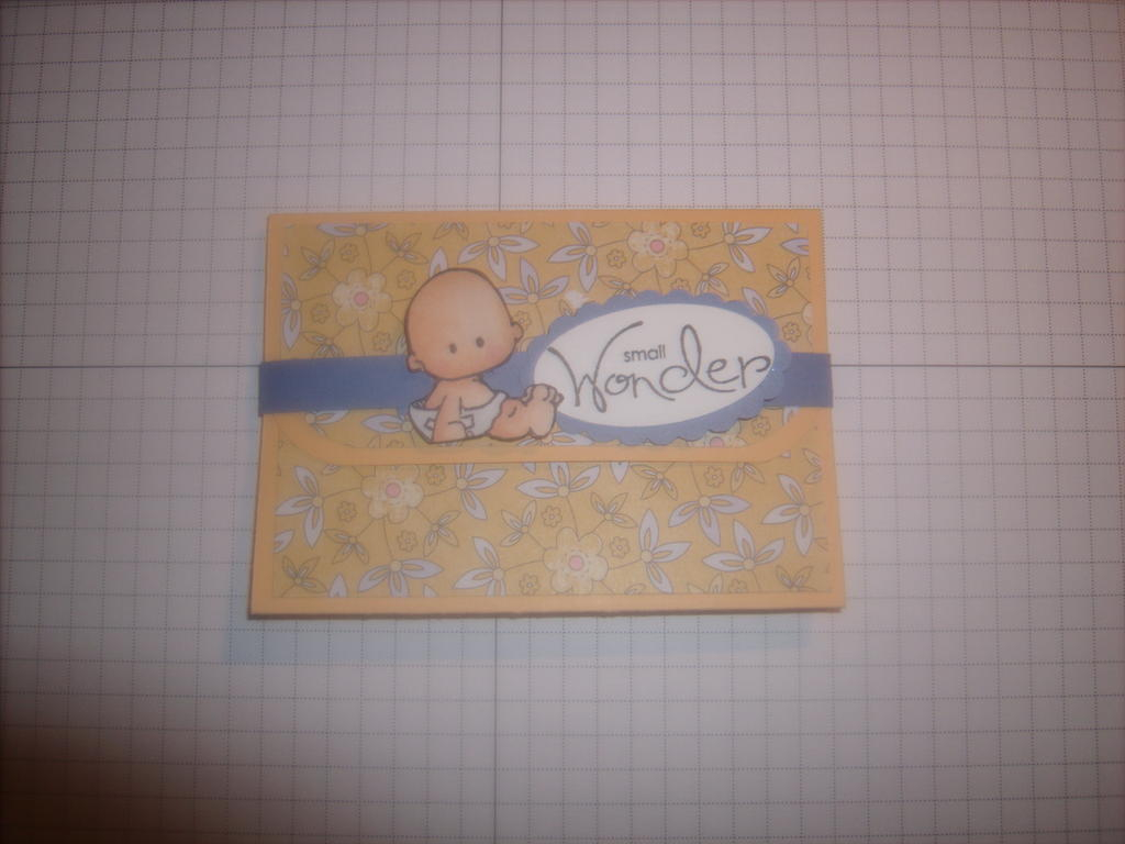 Baby gift card holder