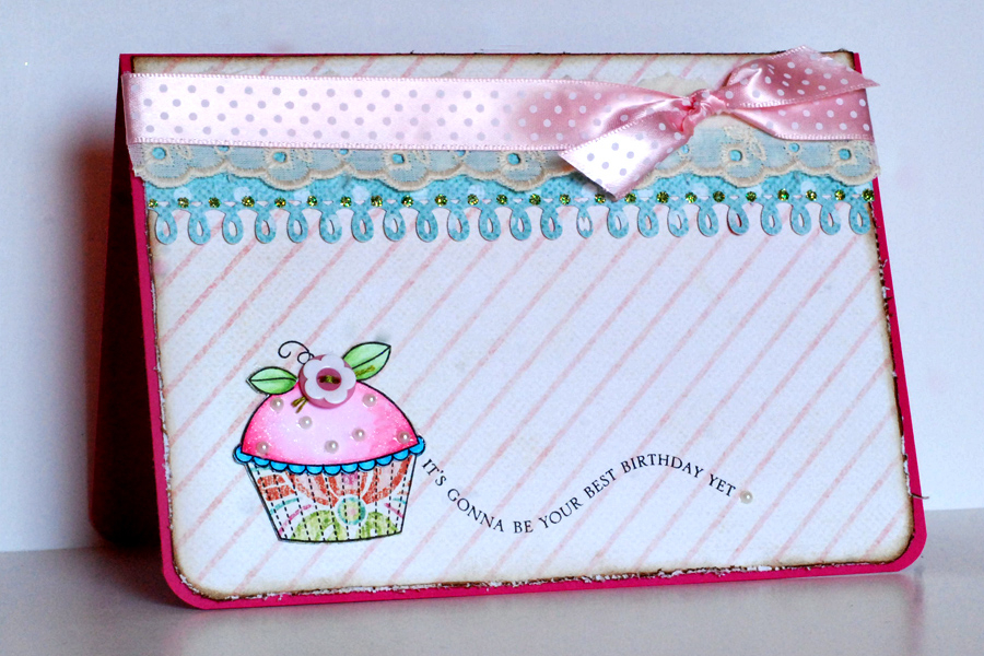 One of my blog hop cards from yesterday using Niki Estes as my inspiration!