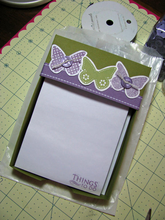 I used the new butterfly dreams stamp set and the desktop organizer timeless template. The  ripe...