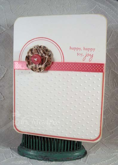 Supplies:<br />
Stamps: Papertrey Blooming Button Bits &amp; Borders &amp; Corners Circle<br />...