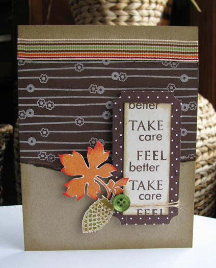 Ribbon on a guy card? No WAY!