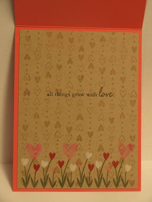 Inside of total package card.