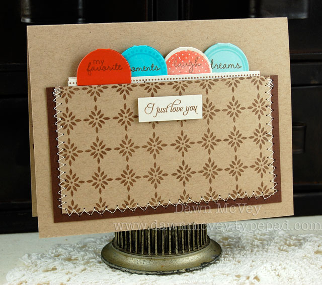 Paper: kraft, rustic cream, dark chocolate, terracotta tile, aqua mist, hawaiian shores<br />...