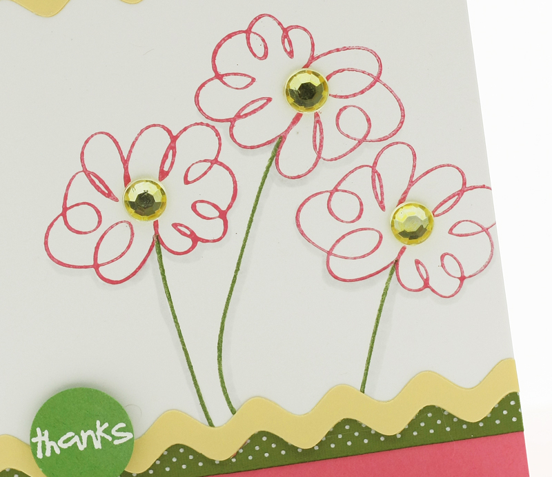 # Stamps- Springtime Doodles<br />
# Ink- Hibiscus Burst, New Leaf, fresh Snow<br />
#...
