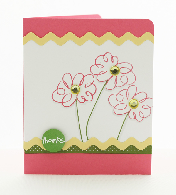 # Stamps- Springtime Doodles<br />
# Ink- Hibiscus Burst, New Leaf, fresh Snow<br />
#...