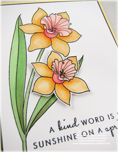 Stamps: Year of Daffodils<br />
Cardstock: Stamper's Select White, Lemon Tart, Basic...