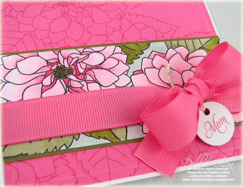 Stamps: Delightful Dahlia<br />
Cardstock: Hibiscus Burst, Stampers Select White, Ripe...