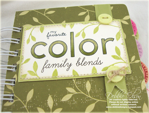 Stamps: Outline Alphabet, Mini Scrapbook Series: Tabs<br />
Papers: Turning a New Leaf<br />...