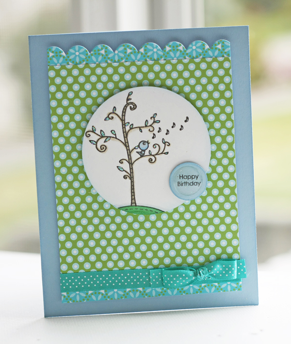 Stamps- Wonderfully Whimsical<br />
Ink- Noir, Spring Rain<br />
Paper- Spring Rain, White,...