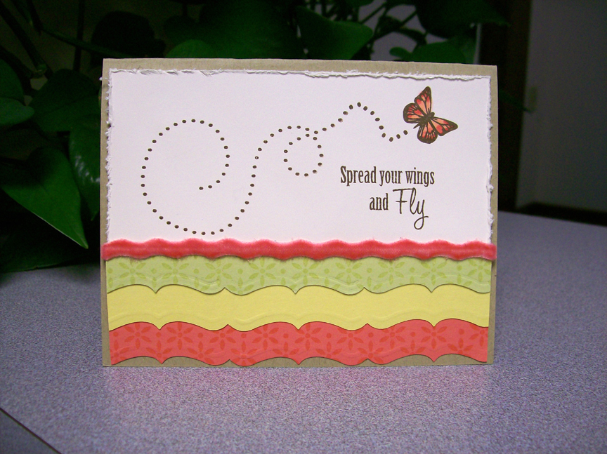 Stamps:  Little Lady, Butterfly Dreams<br />
Paper:  Kraft, Vintage Cream, Spring Moss, Lemon...