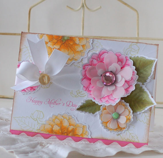 Stamps:  Delightful Dahlia<br />
Ink:  Smokey Shadow, Hibiscus Burst<br />
Carstock:...