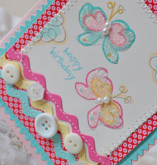 Stamps:  Springtime Doodles<br />
Ink:  Smokey Shadow, Hawaiian Shores<br />
Carstock:...