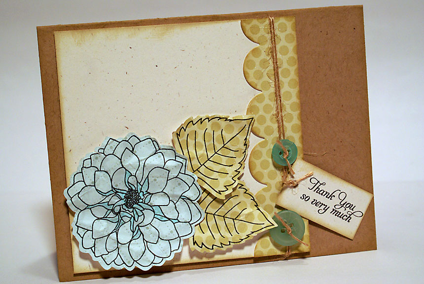 stamps: Delightful Dahlia (Papertrey Ink)<br />
<br />
ink: True Black, Tea Dye Duo (Papertrey...