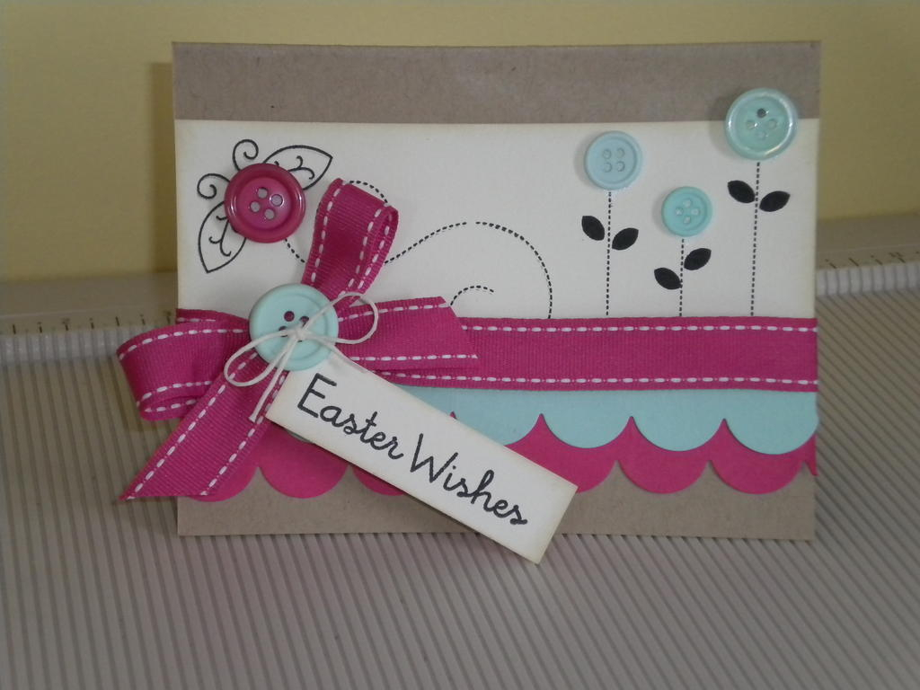 Blooming Button Bits<br />
Baby Button Bits<br />
Kraft cardstock<br />
Aqua Mist cardstock,...