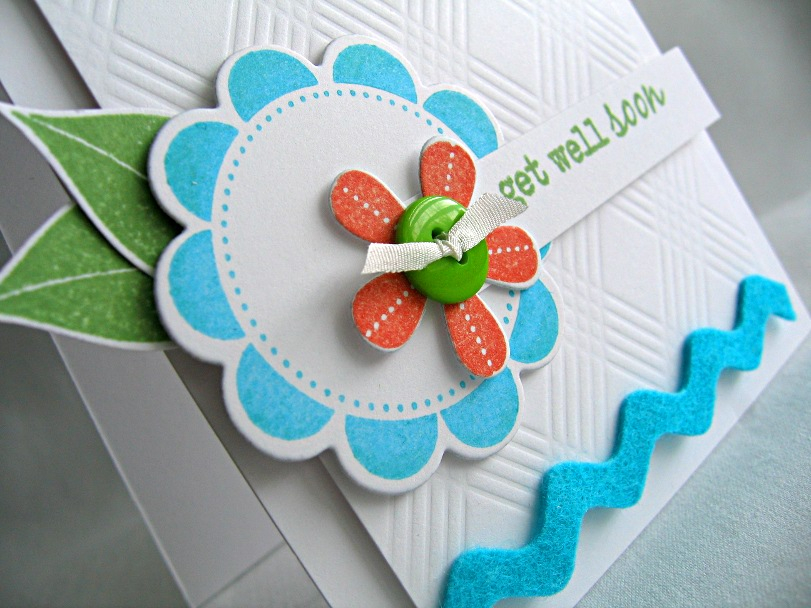 Stamps:  Beautiful Blooms II &amp; Fillable Frames #2<br />
Ink:  Hawaiian Shores, Melon Berry...