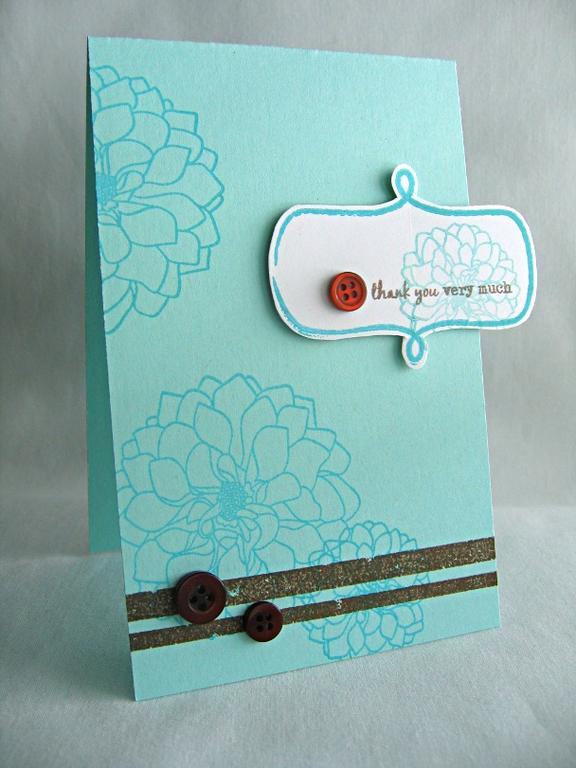 Stamps: Delightful Dahlia, Fillable Frames #2 &amp; Disstressed Stripes<br />
Ink: Hawaiian...