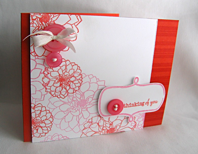 Stamps: Distressed Stripes, Delightful Dahlia &amp; Fillable Frames #2<br />
Ink: Terracotta...