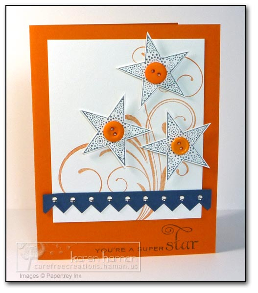 Supplies<br />
All supplies PTI unless otherwise noted.<br />
Stamps: Star Prints; Fancy...