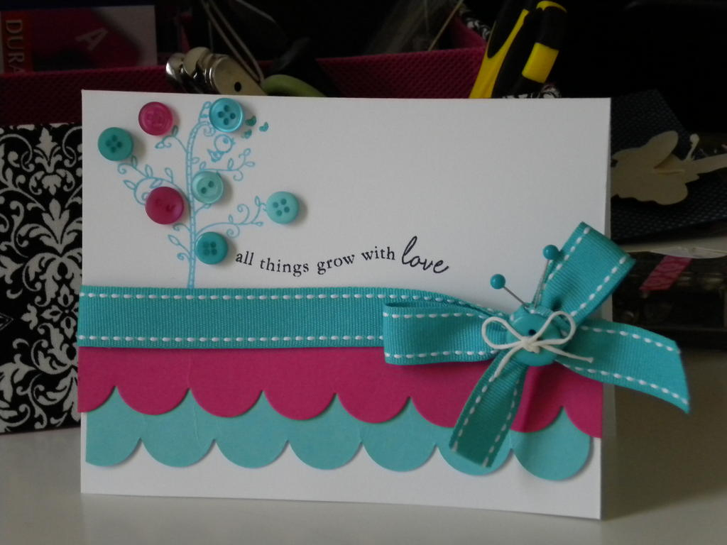 Wonderfully Whimsical <br />
Everday Button Bits (sentiment)<br />
Hawaiian Shores cadstock,...