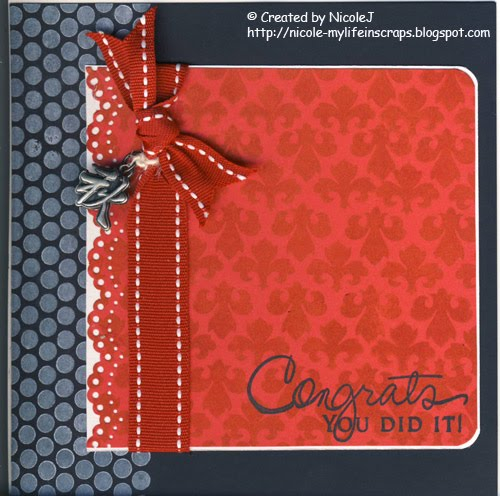 stamps: Polka Dot - Basic II; Damask Design; Signature Greetings<br />
Ink: Fresh Snow and Pure...