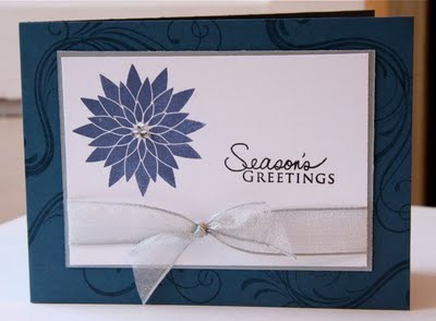 Peaceful Ponsettia; Signature Christmas; Enchanted Evening card &amp; ink