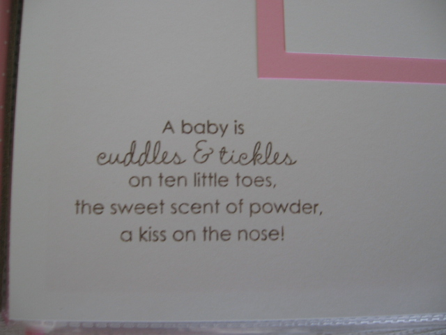 Baby Shower Album -inside
