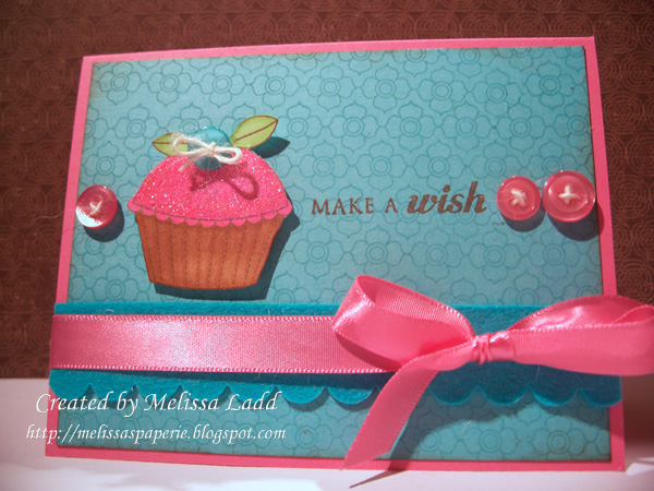 Stamps: BB: Petal Power, Baby Button Bits, Cupcake Collection (sentiment)<br />
Ink: Hawaiian...