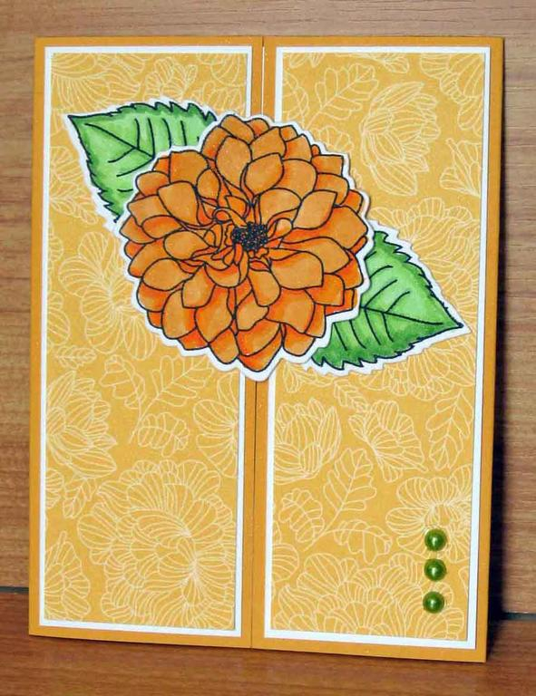 Gate-Fold Dahlia Card