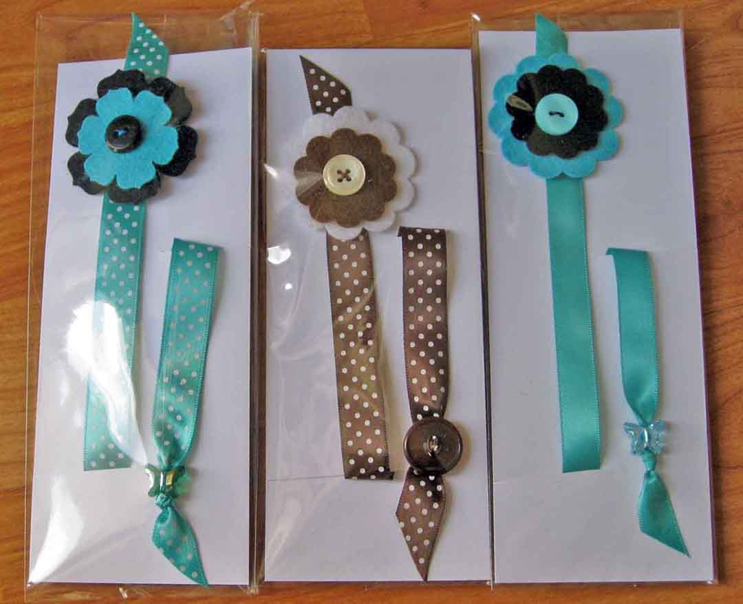 More Ribbon Bookmarks.  <br />
Details noted in blog.