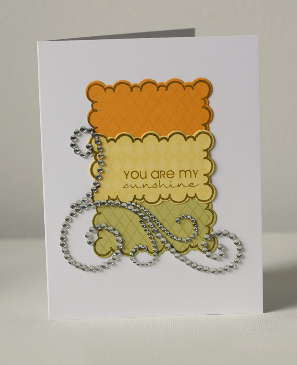 Stamps- Fillable Frames 3, A Little Argyle<br />
Ink- Ripe Avocado, VersaMark<br />
Paper-...