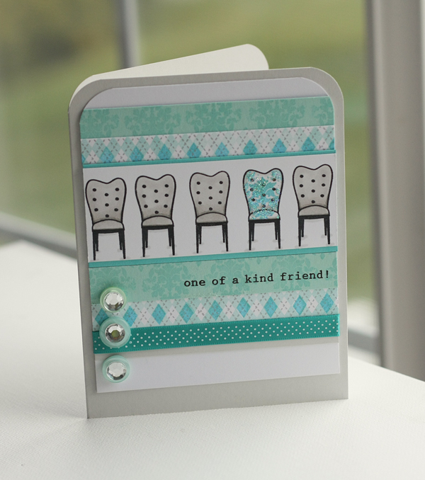 # Stamps- Chair-ished and A Little Argyle, Damask Designs<br />
# Ink- Hawaiian Shores, Aqua...