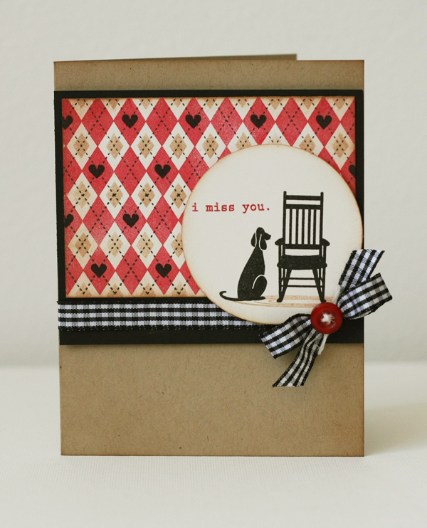 # Stamps- Chair-ished, A Little Argyle, lOvE Songs<br />
# Ink- True Black, Rocket Red by...