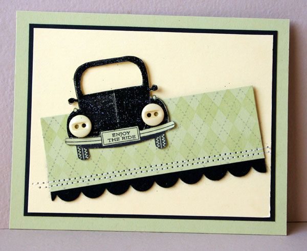 Enjoy The Ride<br />
<br />
stamps: Enjoy The Ride, A Little Argyle<br />
ink: Basic Black,...