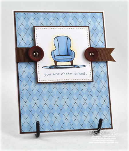 Stamps: Chair-ished, A Little Argyle<br />
Cardstock: Spring Rain, Dark Chocolate,...