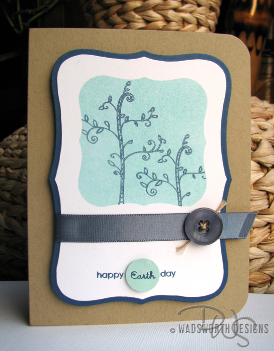 CAS card celebrating Earth Day with Wonderfully Whimsical