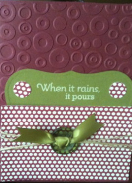 When it rains!