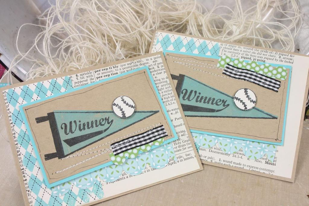 Stamps:Have A Ball, All Star Team, A Little Argyle<br />
Ink:Hawaiian Shores, True Black<br />...