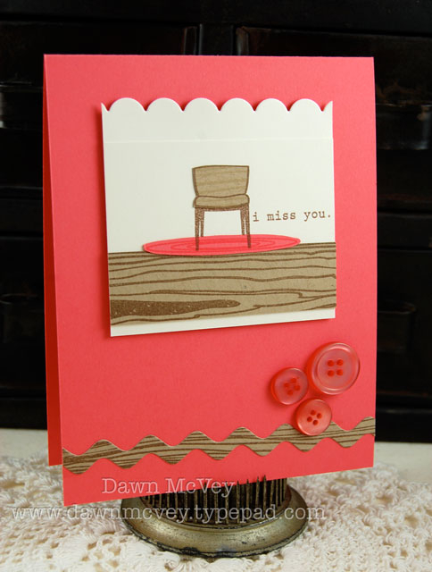 Paper: berry sorbet, kraft, vintage cream<br />
Stamps: Background Basics: Woodgrain,...
