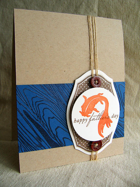 Stamps: Masculine Motifs, For the Graduate &amp; Background Basics: Woodgrain<br />
Ink: Orange...