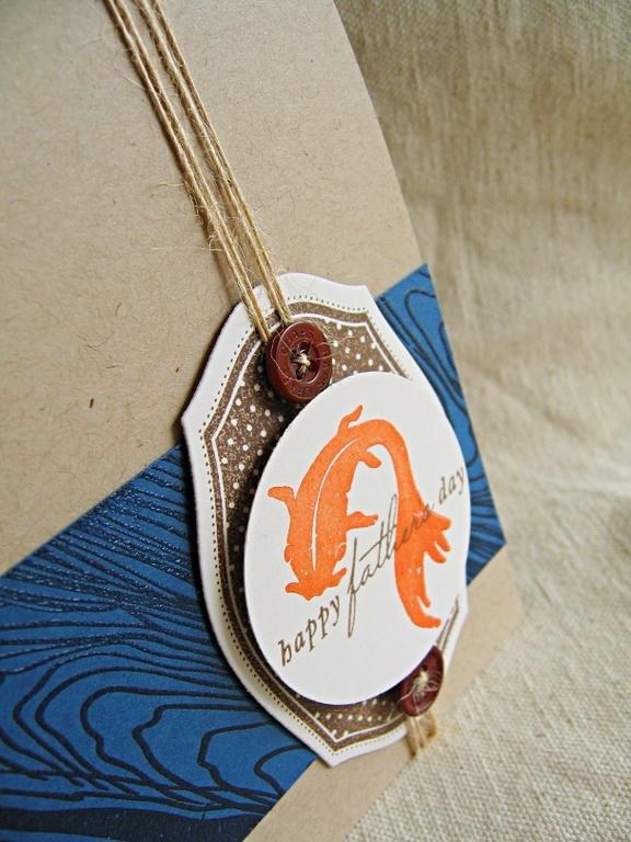 Stamps: Masculine Motifs, For the Graduate &amp; Background Basics: Woodgrain<br />
Ink: Orange...