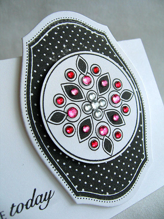 Stamps:  Round &amp; Round<br />
Ink:  True Black<br />
Cardstock:  White<br />
Accessories:...