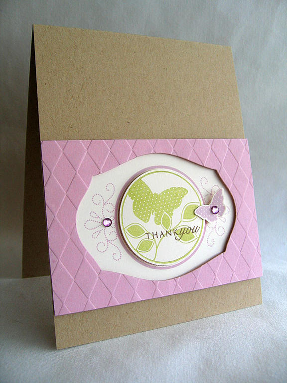 Stamps:  Round &amp; Round<br />
Ink:  Lavender Moon, Spring Moss &amp; Dark Chocolate<br />...