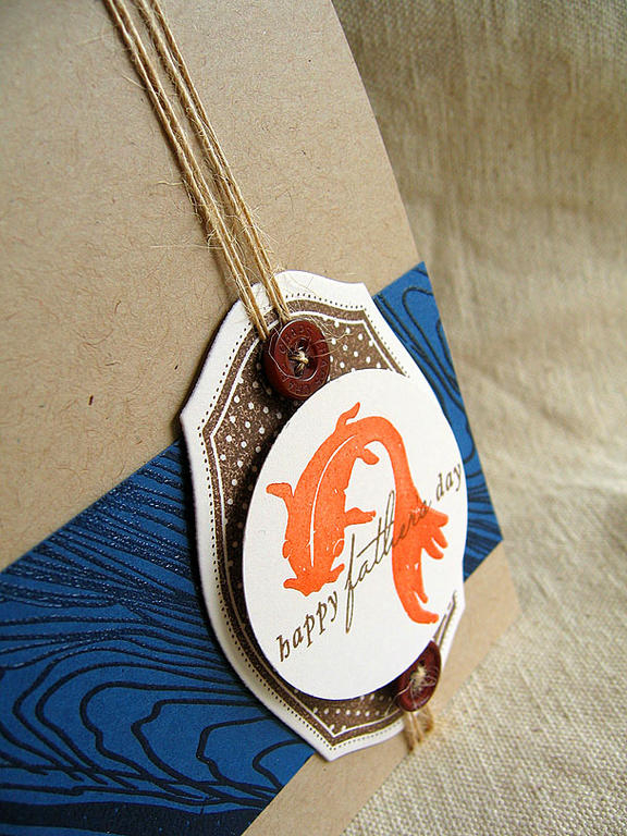 Stamps: Masculine Motifs, For the Graduate &amp; Background Basics: Woodgrain<br />
Ink: Orange...