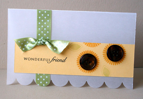 stamps: 2009 Anniversary set<br />
ink: Summer Sunrise, Dark Chocolate and Spring Moss<br />...