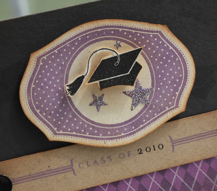 Stamps- For the Graduate, A Little Argyle<br />
Ink- Smokey Shadow, Plum Pudding, True Black<br...