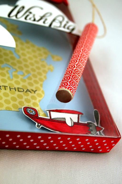 Stamps: Fly Away (available April 15th), Birthday Basics, Big and Bold Wishes<br />
Patterned...