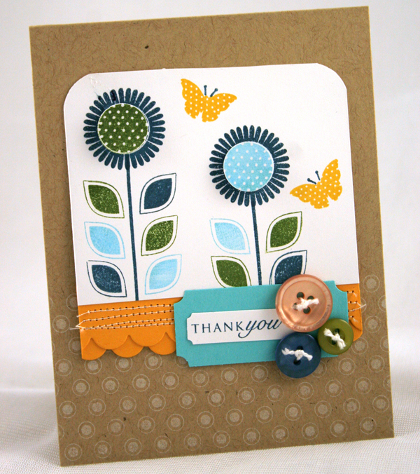 Stamps: Round &amp; Round, Little Lady (antennae), Green Thumb (stems)<br />
Perfect Match Ink:...