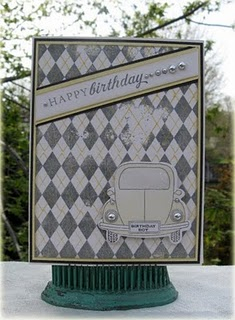 Supplies:<br />
Stamps: Papertrey Enjoy the Ride &amp; A Little Argyle<br />
Paper: Papertrey...